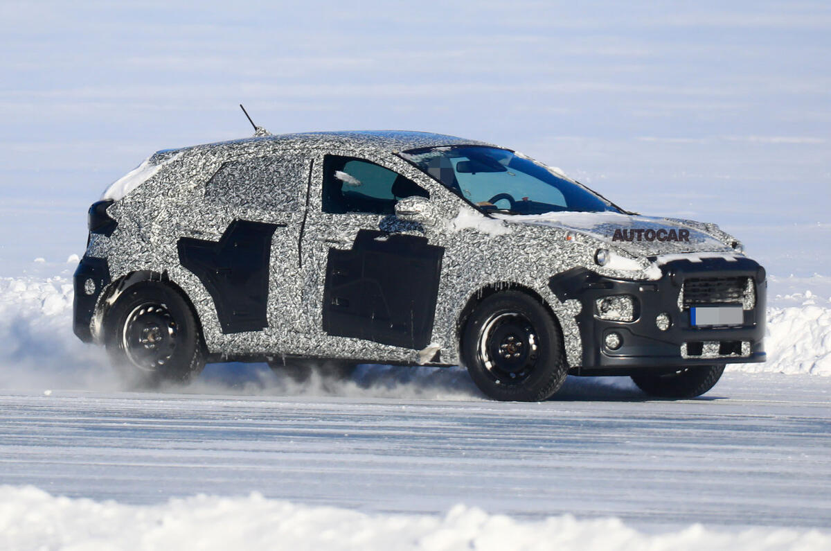 Ford Fiesta based SUV Ecosport replacement winter testing