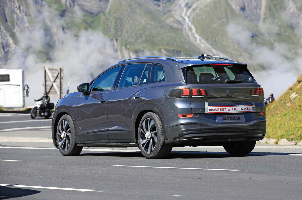 2021 Volkswagen ID 6 prototype - rear 2021 Volkswagen ID 6 prototype - rear
