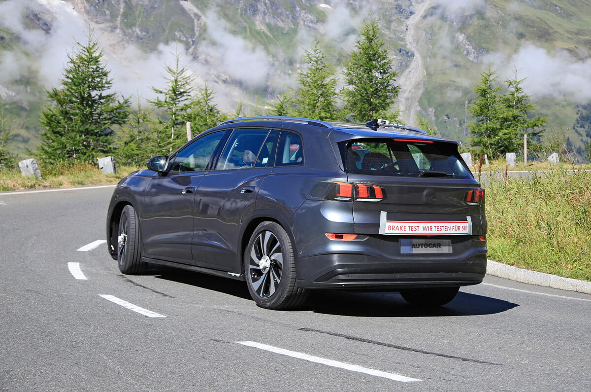 2021 Volkswagen ID 6 prototype - rear 2021 Volkswagen ID 6 prototype - rear