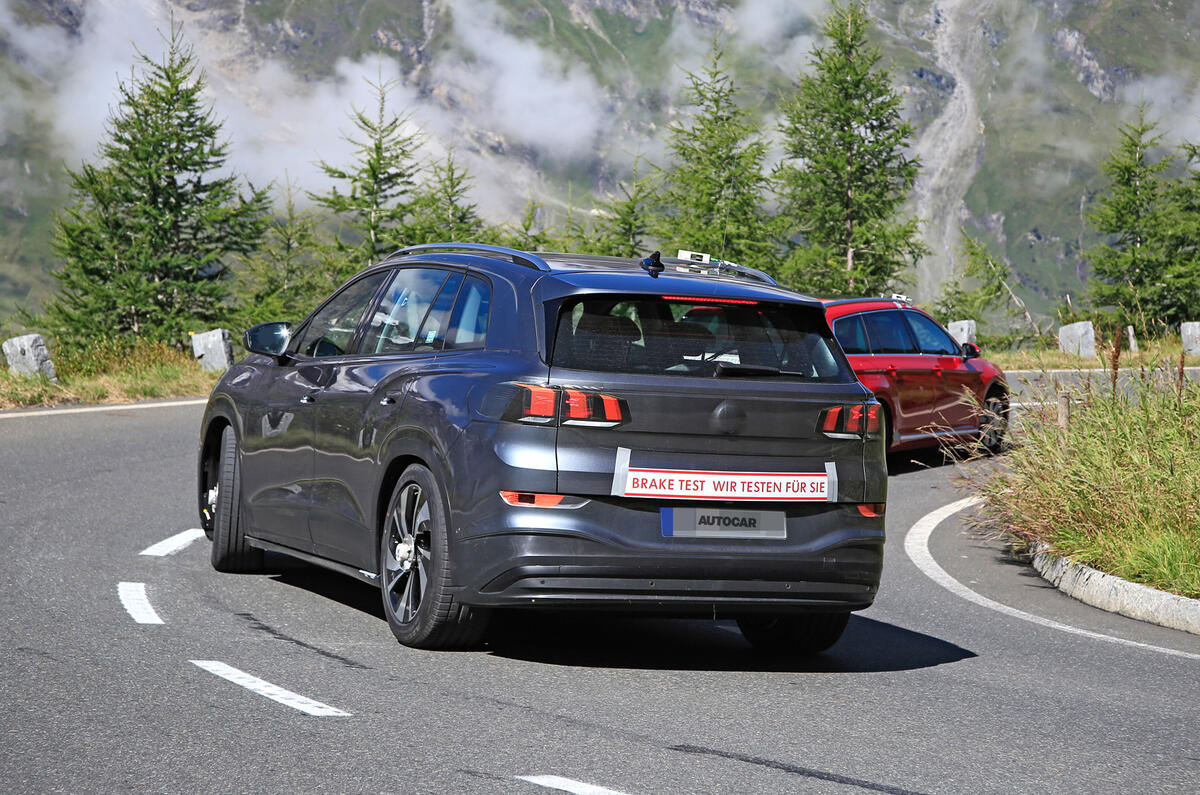 2021 Volkswagen ID 6 prototype - rear 2021 Volkswagen ID 6 prototype - rear