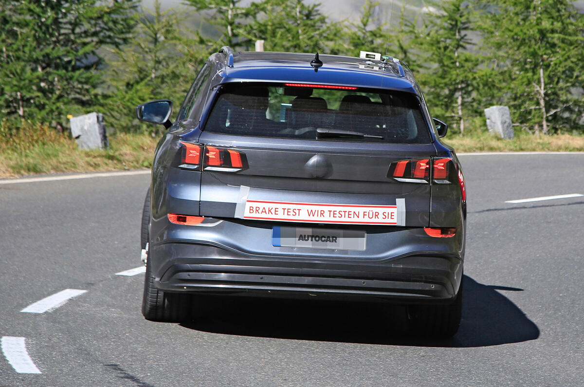 2021 Volkswagen ID 6 prototype - rear 2021 Volkswagen ID 6 prototype - rear