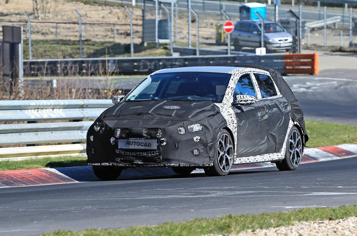 2021 Hyundai i20 N prototype at Nurburgring 2021 Hyundai i20 N prototype at Nurburgring