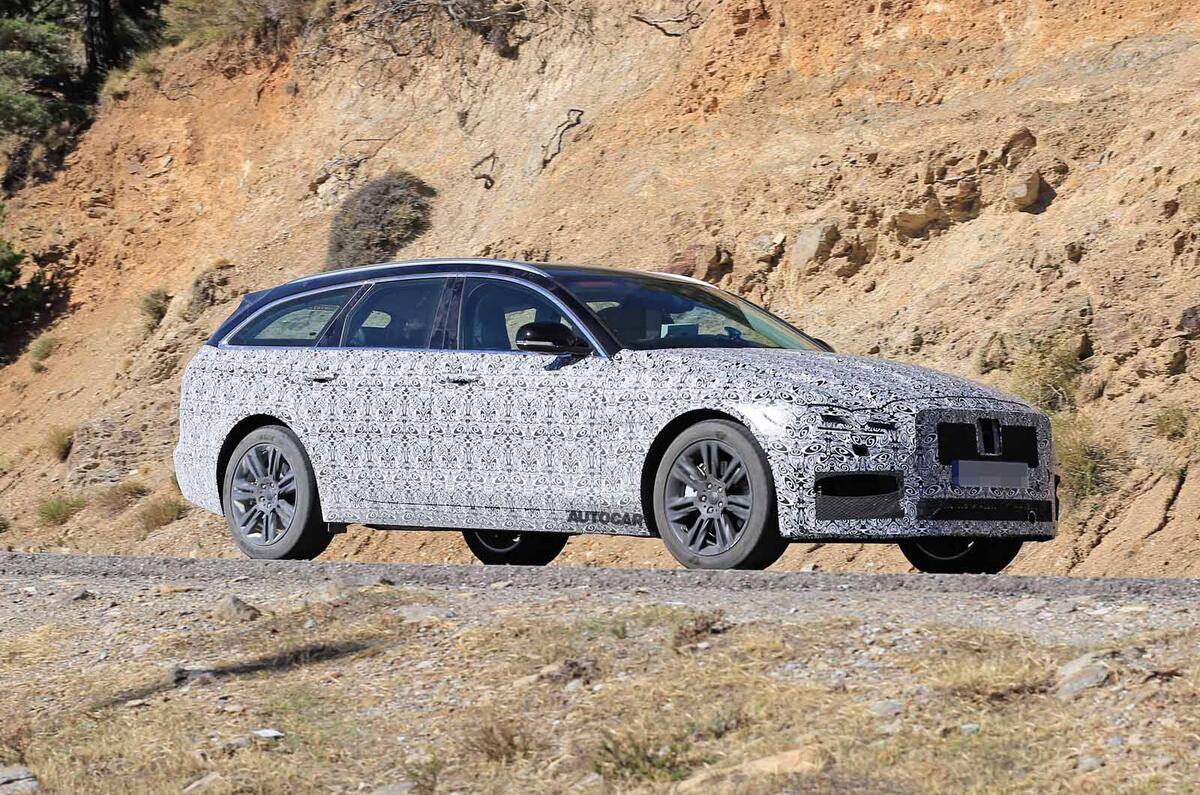 Jaguar XF Sportbrake facelift spies