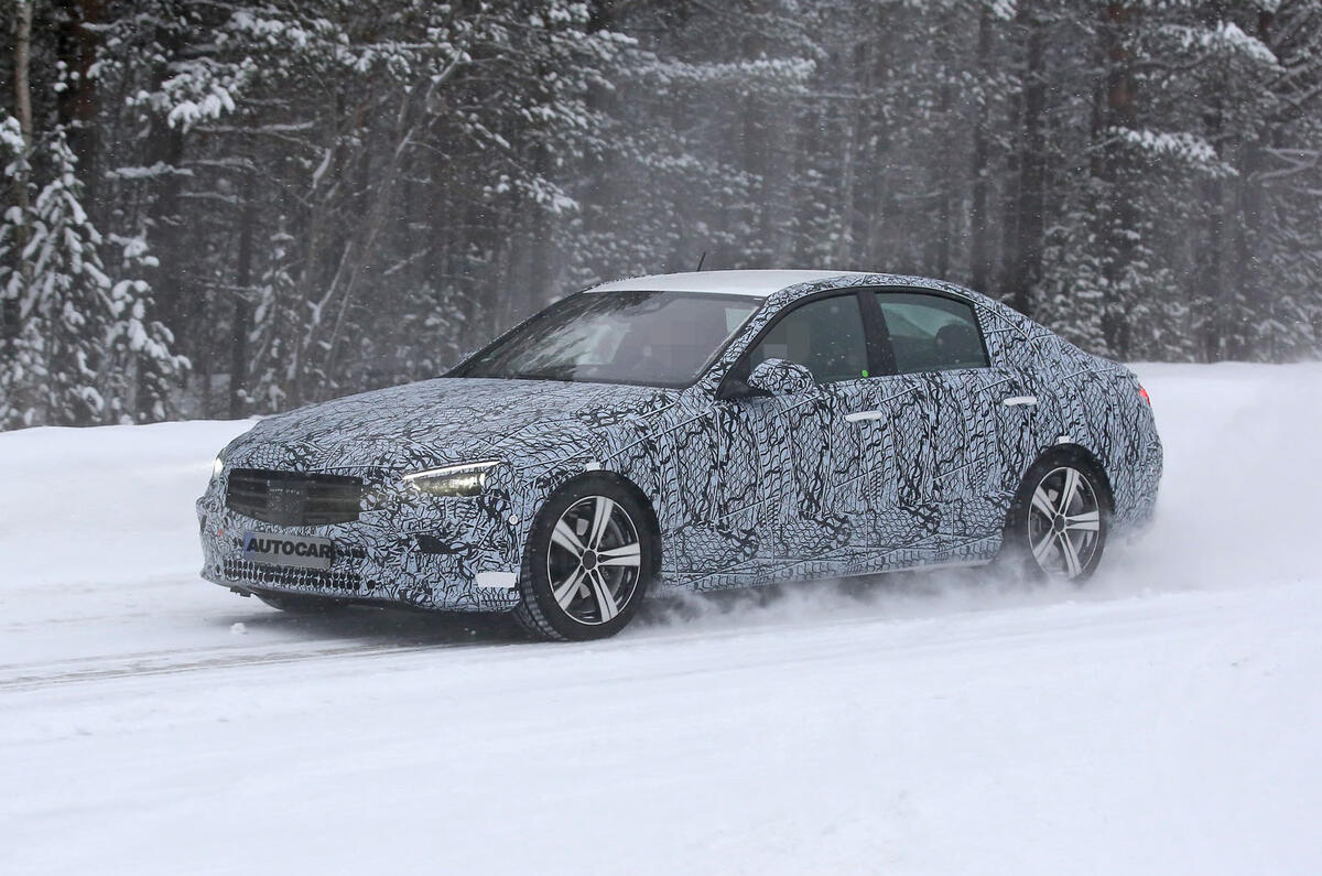 2021 Mercedes-Benz C-Class development mule 2021 Mercedes-Benz C-Class development mule