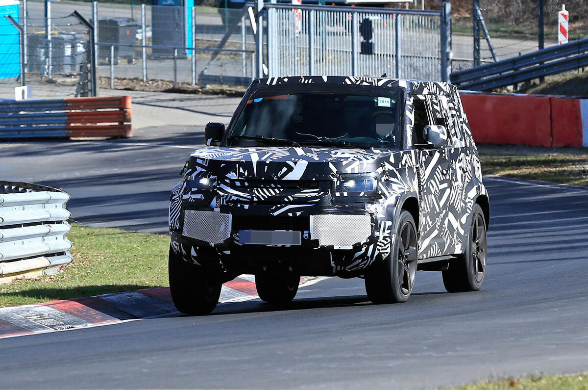 2020 Land Rover Defender spyshots - Nurburgring