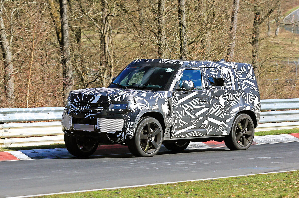 2020 Land Rover Defender spyshots - Nurburgring