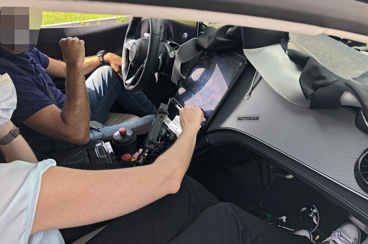 2021 Mercedes-Benz EQS prototype - interior 2021 Mercedes-Benz EQS prototype - interior