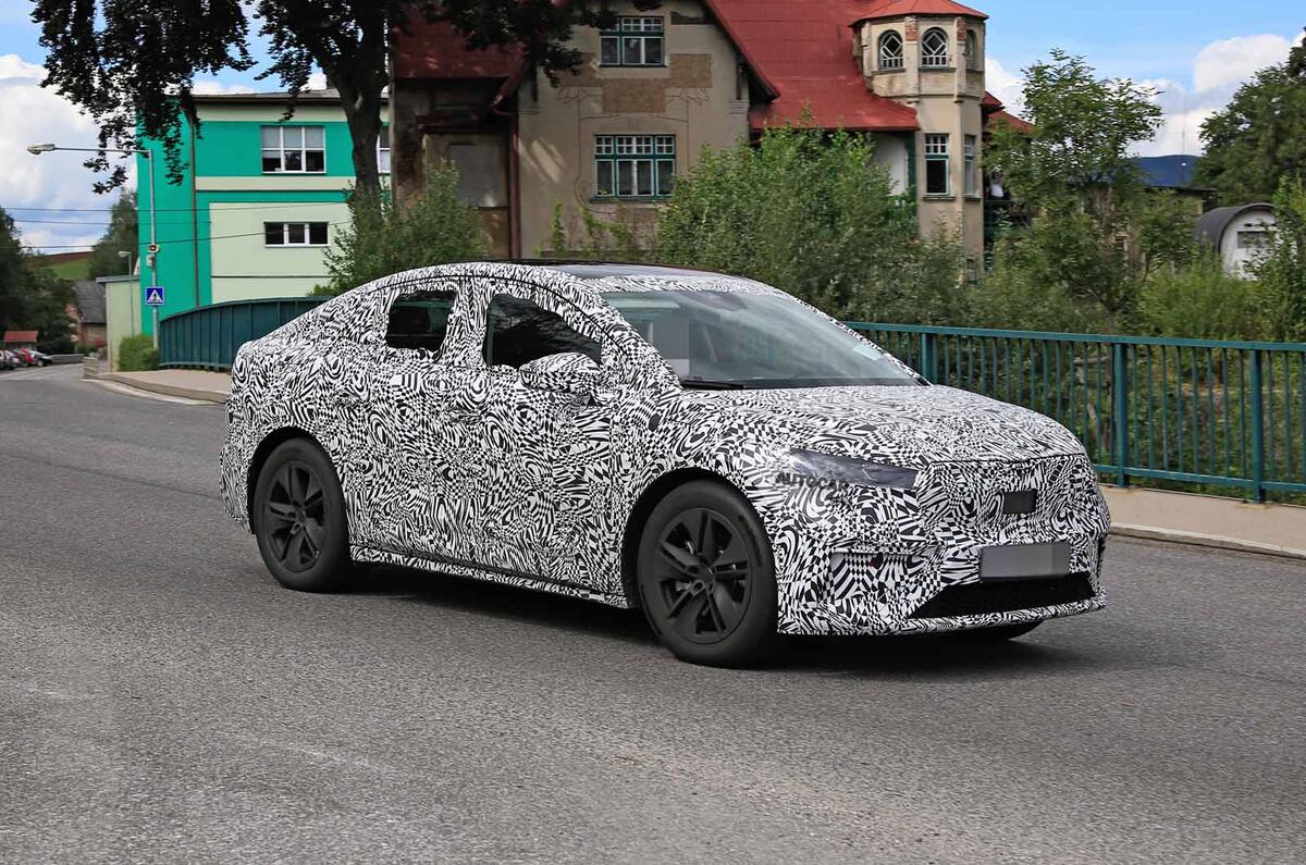 Skoda Enyaq iV coupe front side Skoda Enyaq iV coupe front side