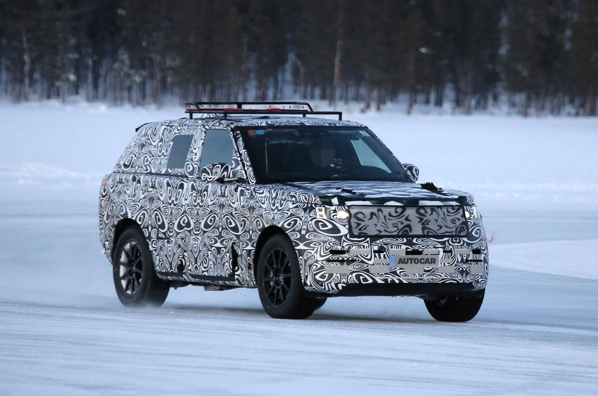 2022 Range Rover Sport drifting on a frozen lake 2022 Range Rover Sport drifting on a frozen lake