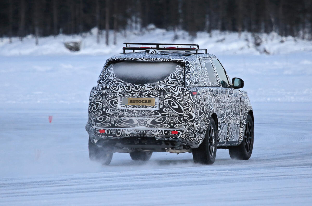 2022 Range Rover Sport drifting on a frozen lake 2022 Range Rover Sport drifting on a frozen lake