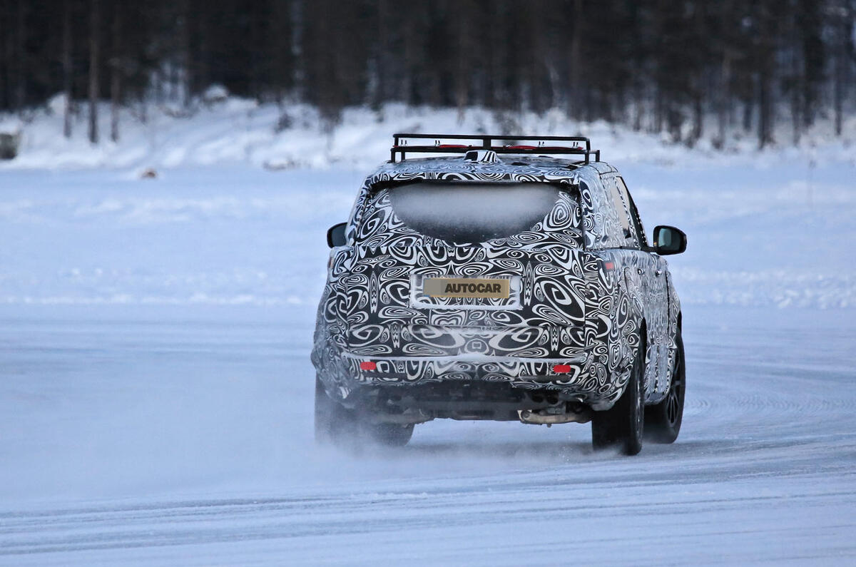 2022 Range Rover Sport drifting on a frozen lake 2022 Range Rover Sport drifting on a frozen lake