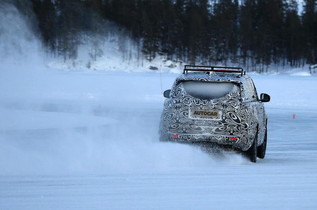 2022 Range Rover Sport drifting on a frozen lake 2022 Range Rover Sport drifting on a frozen lake