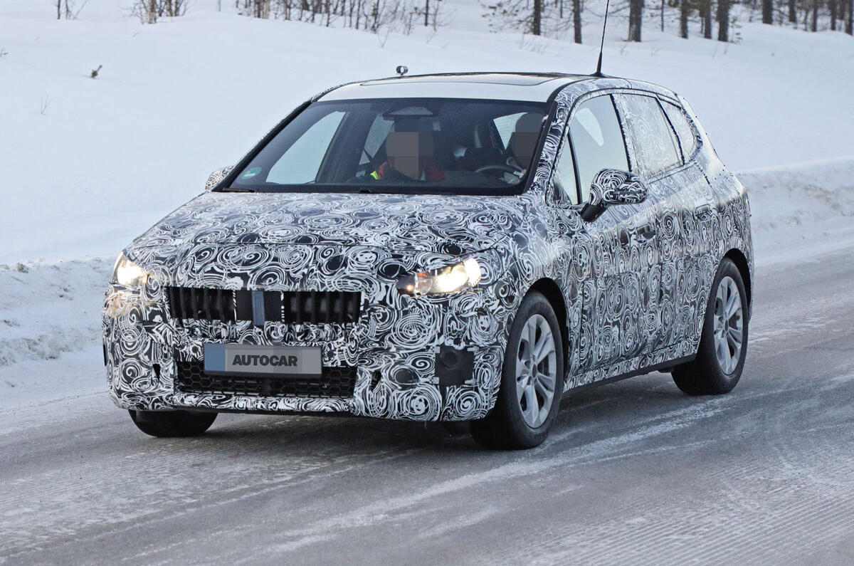 2020 BMW 2 Series Active Tourer prototype - front 2020 BMW 2 Series Active Tourer prototype - front
