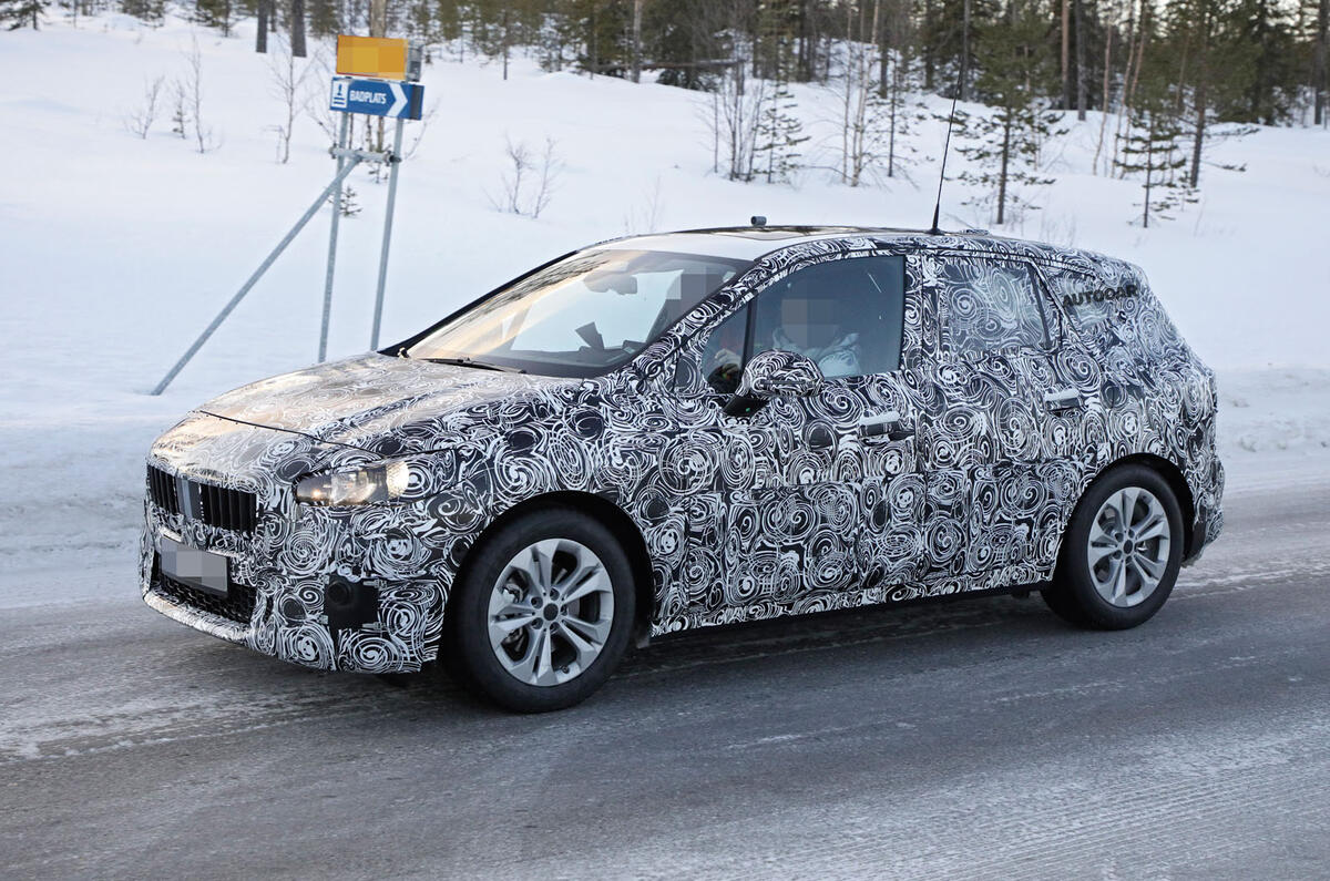 2020 BMW 2 Series Active Tourer prototype - front 2020 BMW 2 Series Active Tourer prototype - front