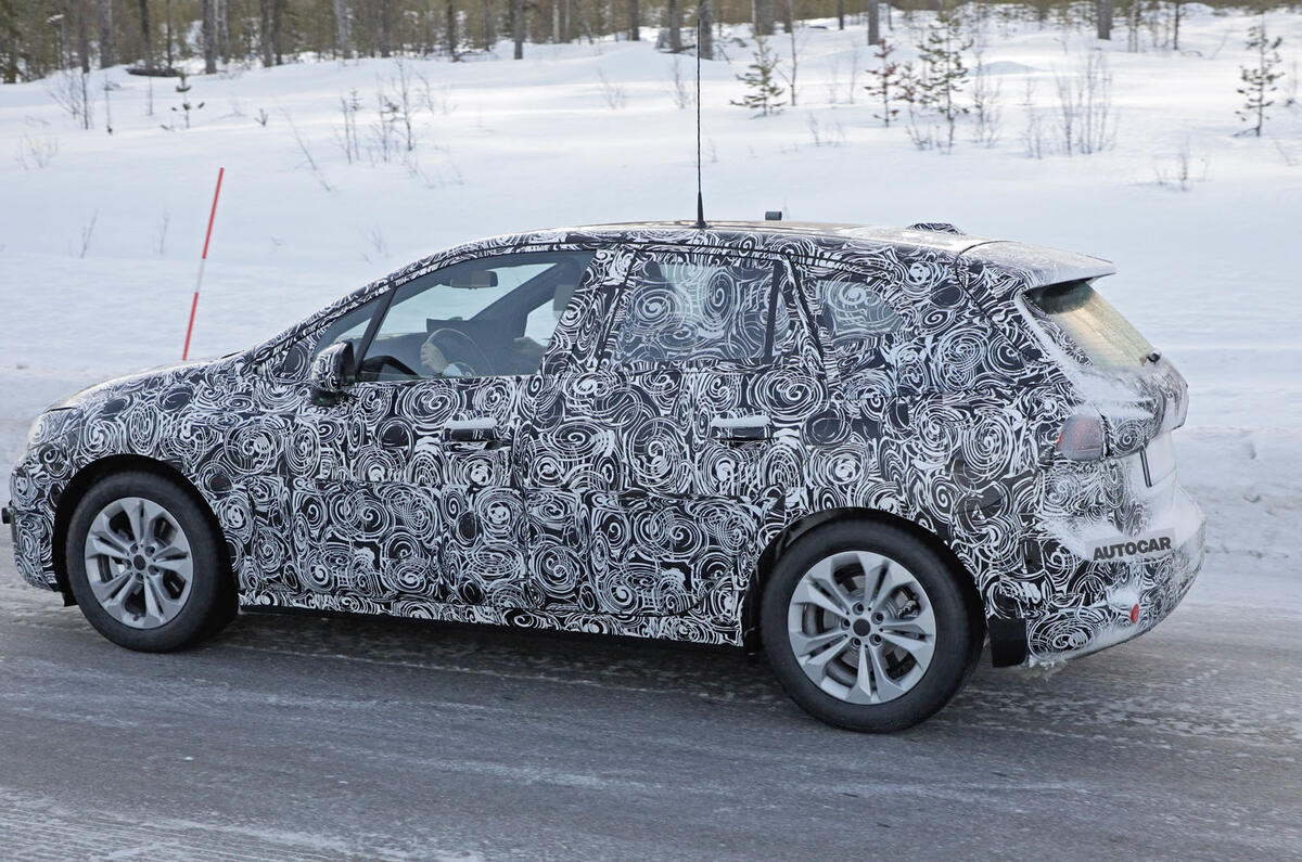 2020 BMW 2 Series Active Tourer prototype - side 2020 BMW 2 Series Active Tourer prototype - side