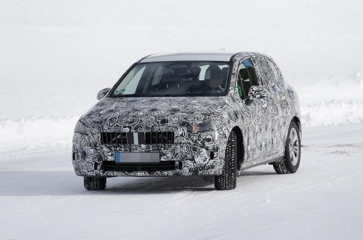 2020 BMW 2 Series Active Tourer prototype - front 2020 BMW 2 Series Active Tourer prototype - front