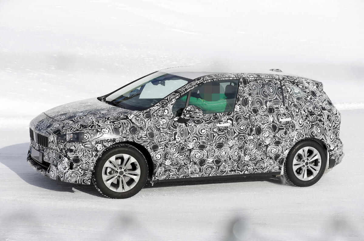 2020 BMW 2 Series Active Tourer prototype - front 3/4 2020 BMW 2 Series Active Tourer prototype - front 3/4
