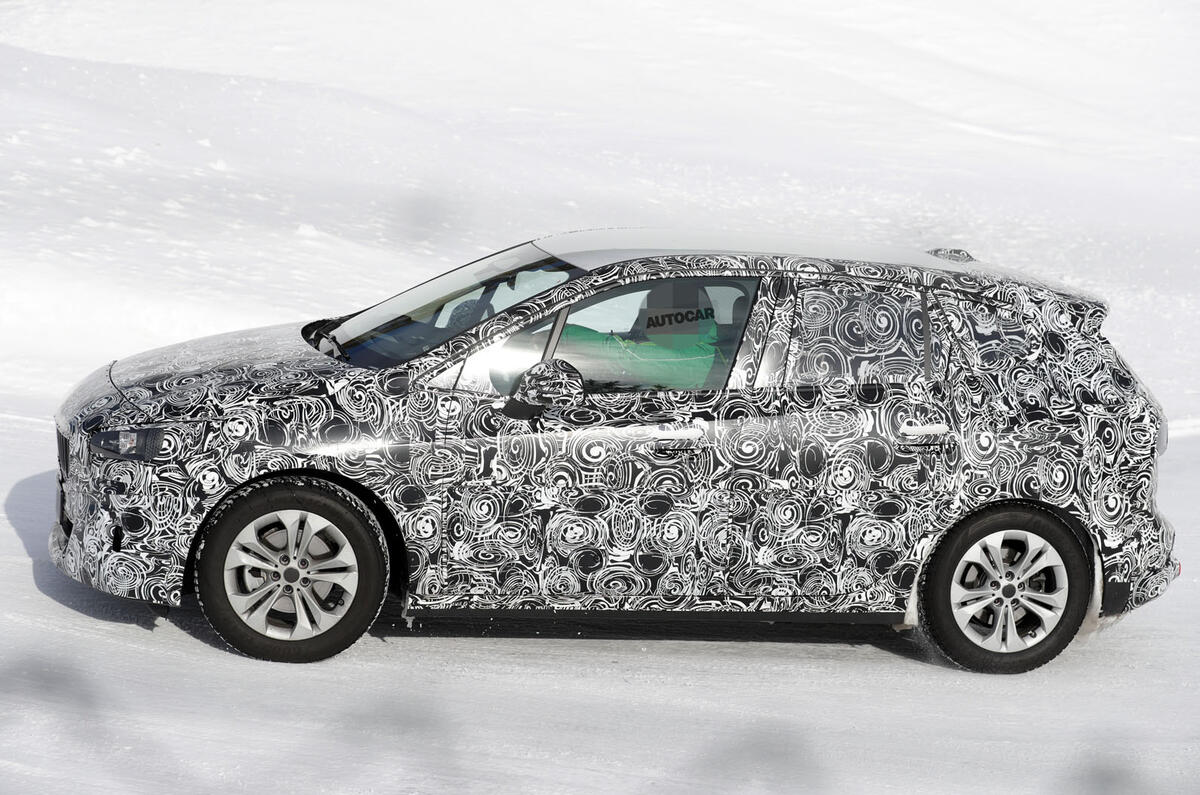 2020 BMW 2 Series Active Tourer prototype - side 2020 BMW 2 Series Active Tourer prototype - side