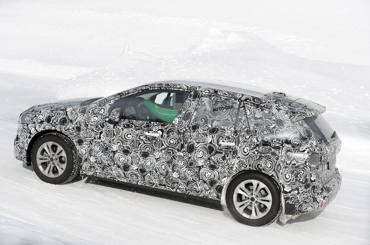 2020 BMW 2 Series Active Tourer prototype - side 2020 BMW 2 Series Active Tourer prototype - side