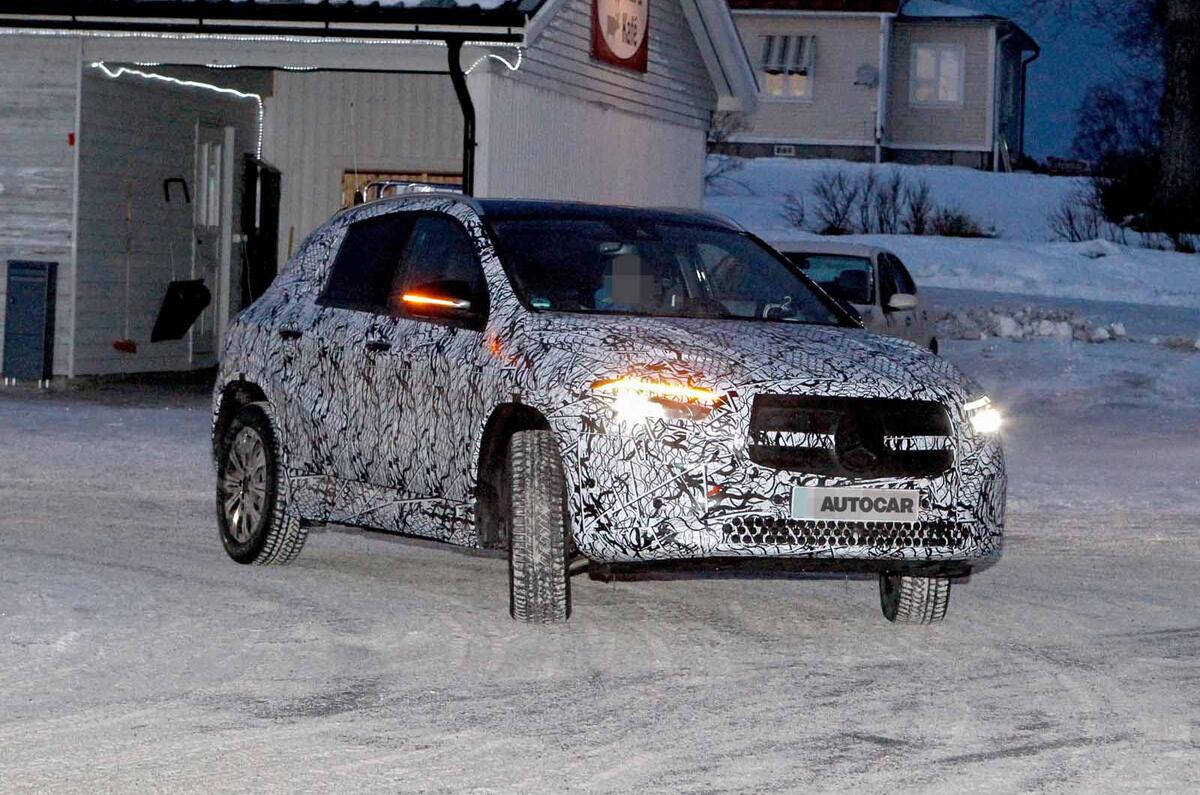 Mercedes EQA test mule