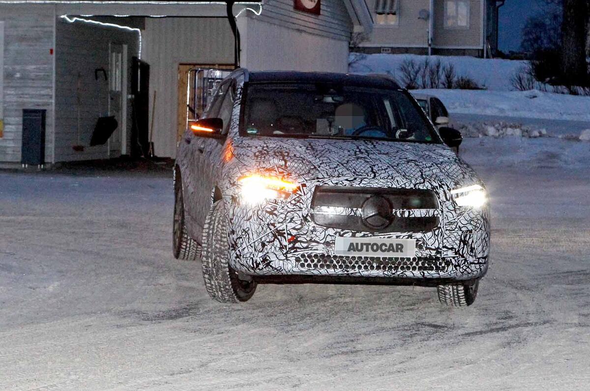 Mercedes EQA test mule