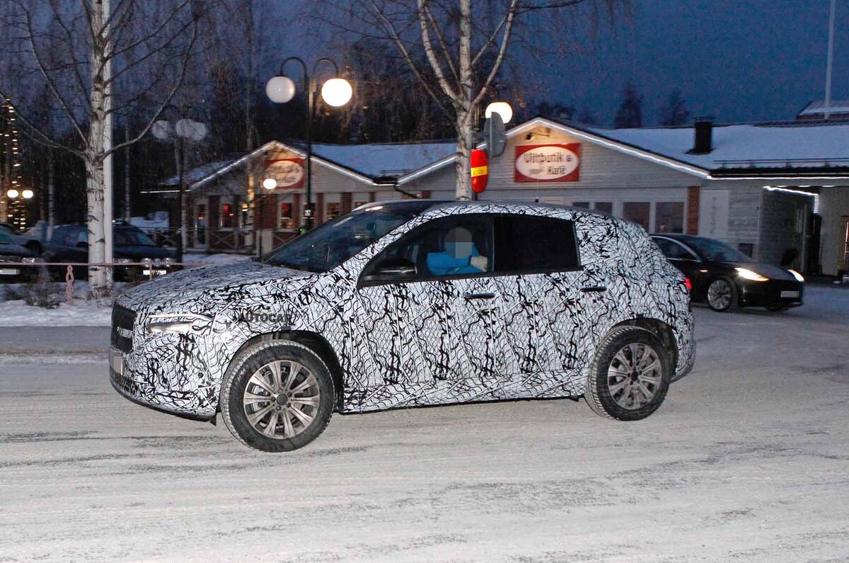 Mercedes EQA test mule