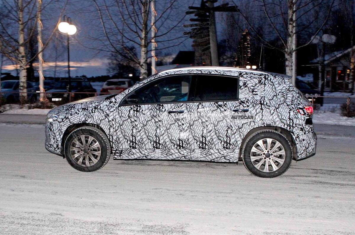 Mercedes EQA test mule