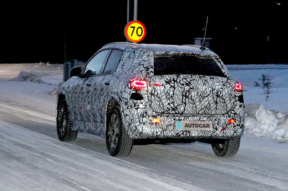Mercedes EQA test mule