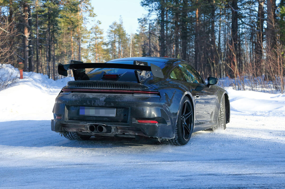 2020 Porsche 911 GT3 winter testing spies
