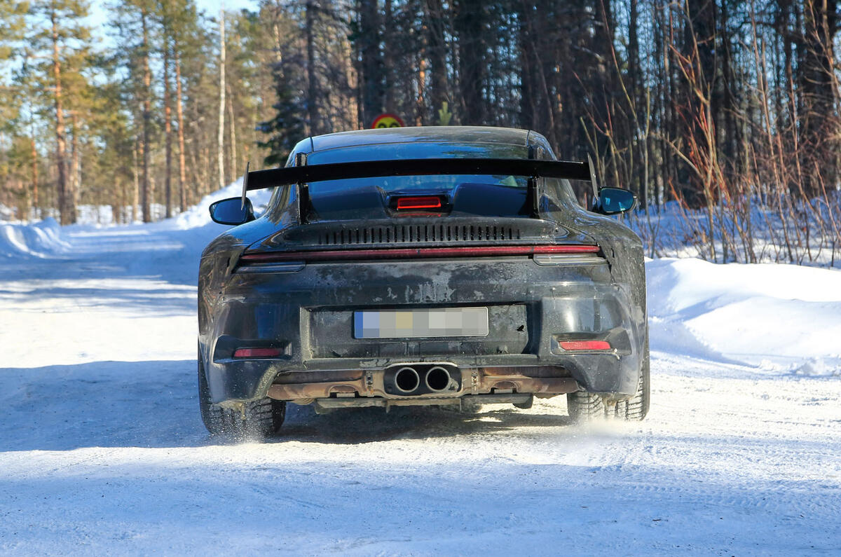 2020 Porsche 911 GT3 winter testing spies