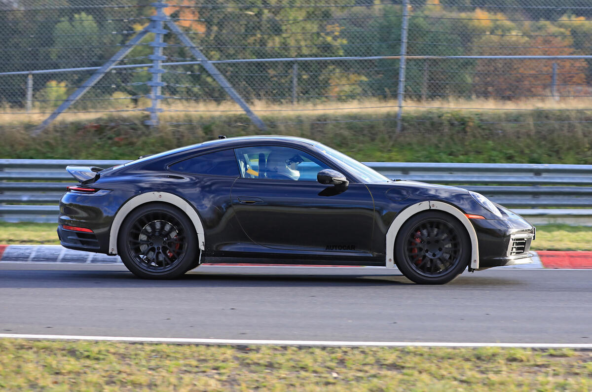 2020 Porsche 911 raised prototype at Nurburgring