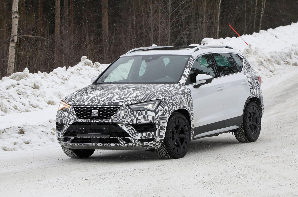 2021 Seat Ateca prototype winter testing 2021 Seat Ateca prototype winter testing