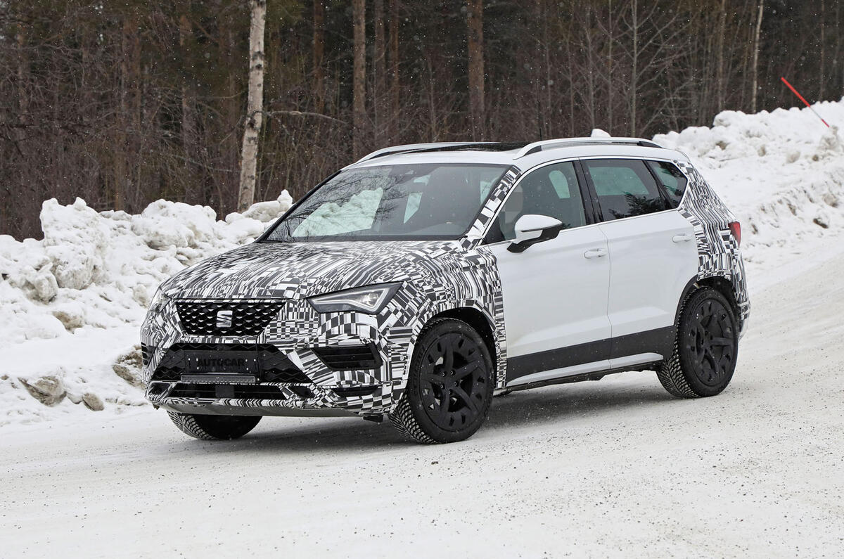 2021 Seat Ateca prototype winter testing 2021 Seat Ateca prototype winter testing
