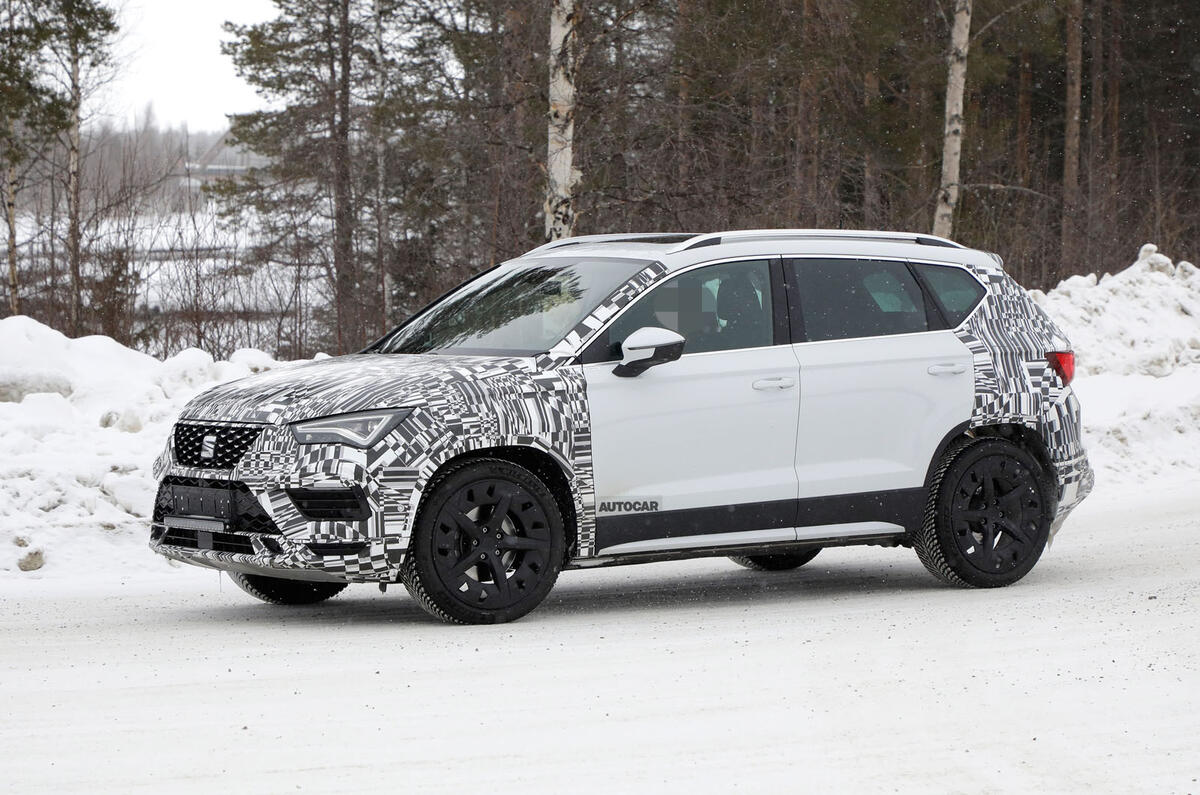 2021 Seat Ateca prototype winter testing 2021 Seat Ateca prototype winter testing