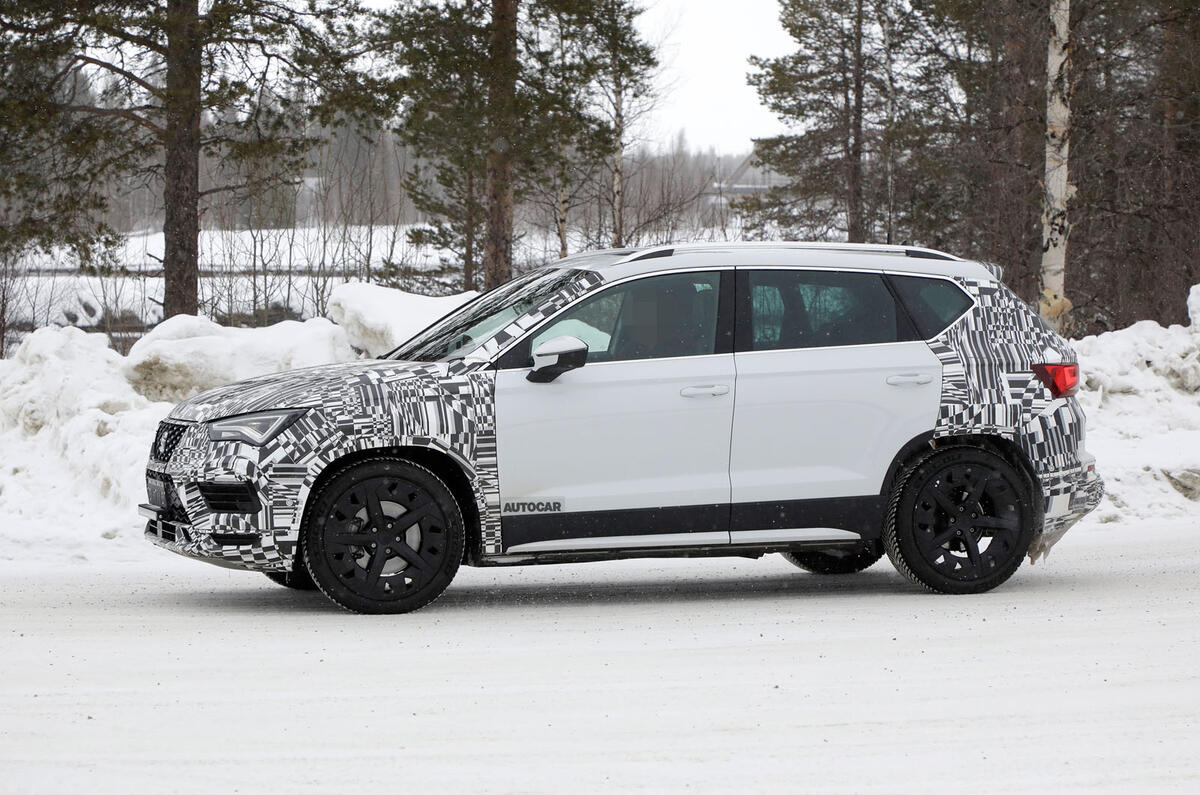 2021 Seat Ateca prototype winter testing 2021 Seat Ateca prototype winter testing