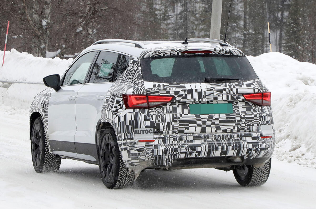 2021 Seat Ateca prototype winter testing 2021 Seat Ateca prototype winter testing