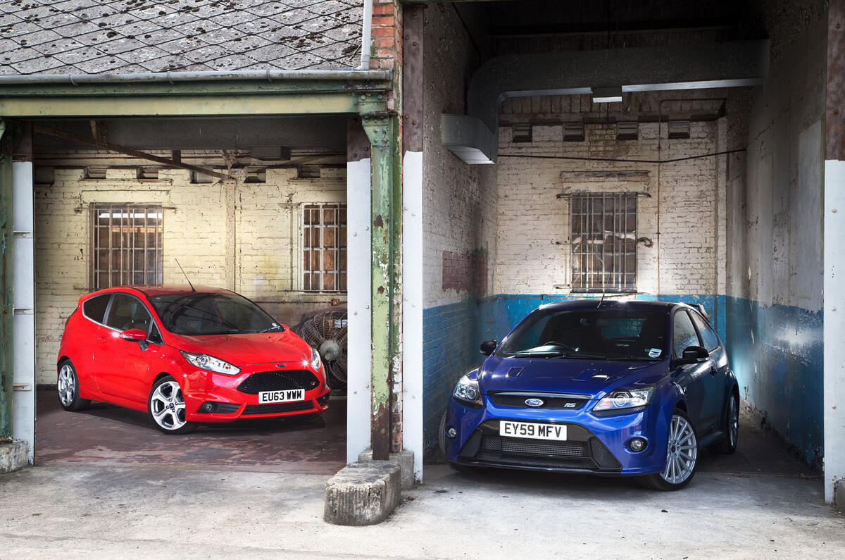 Ford Focus RS Fiesta ST at Bicester Heritage