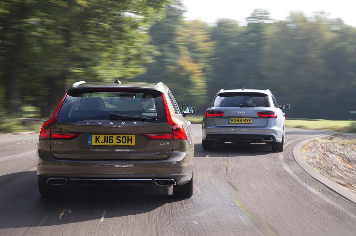 Mercedes-Benz E-Class Estate vs Volvo V90 vs Audi A6 Avant - group test
