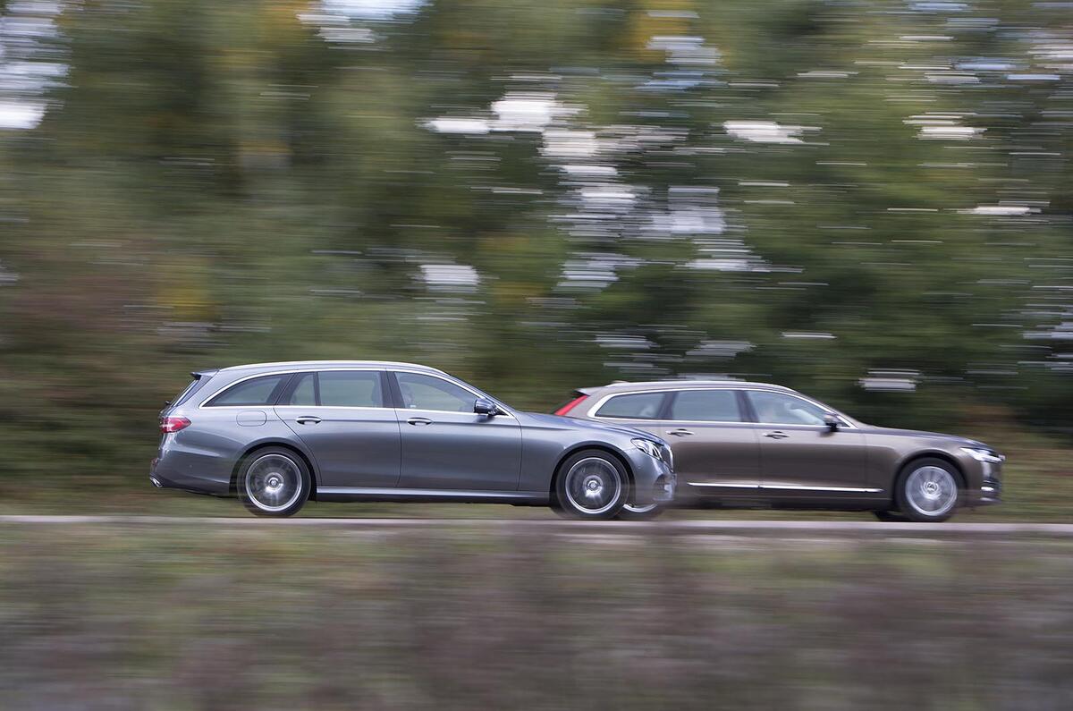 Mercedes-Benz E-Class Estate vs Volvo V90 vs Audi A6 Avant - group test
