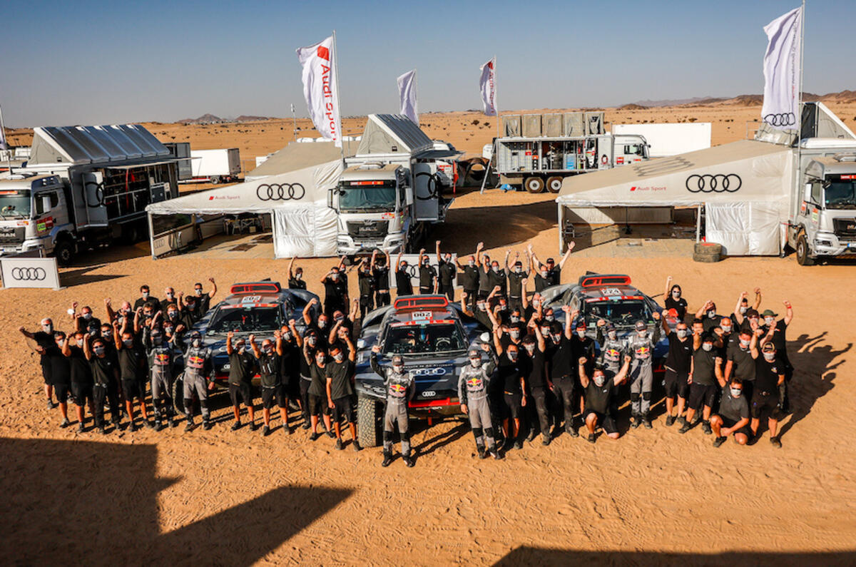 The scale of Audi's commitment to winning the 2023 Dakar Rally is impressive The scale of Audi's commitment to winning the 2023 Dakar Rally is impressive