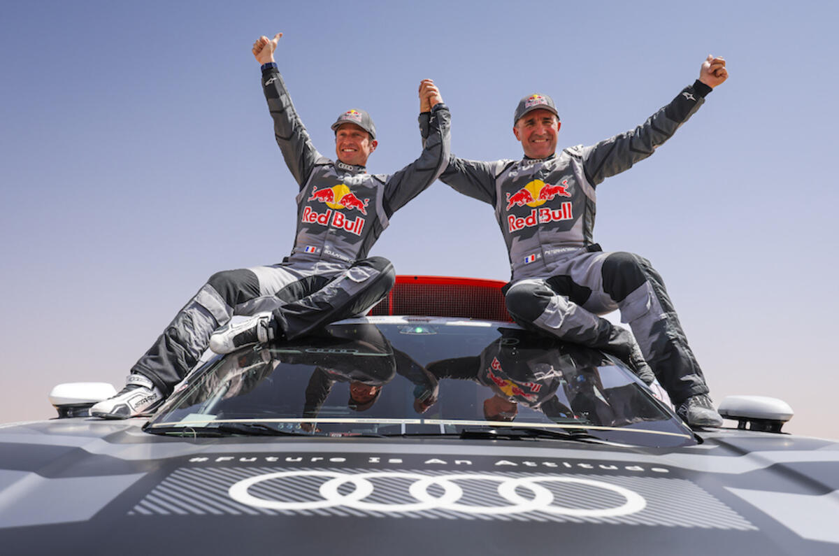 Stephane Peterhansel took the first win for an electric drive rally raid car in the 2022 Abu Dhabi Desert Challenge Stephane Peterhansel took the first win for an electric drive rally raid car in the 2022 Abu Dhabi Desert Challenge