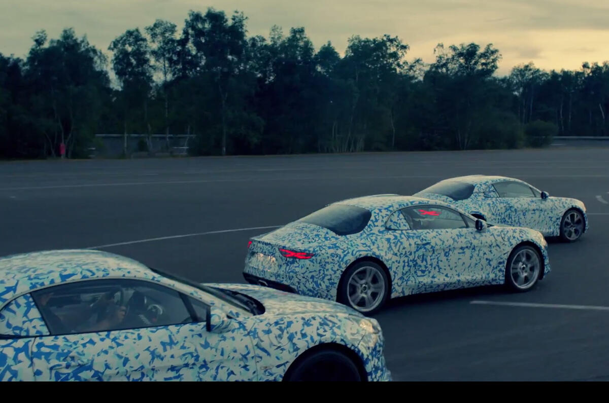 Alpine A120 leaked on video