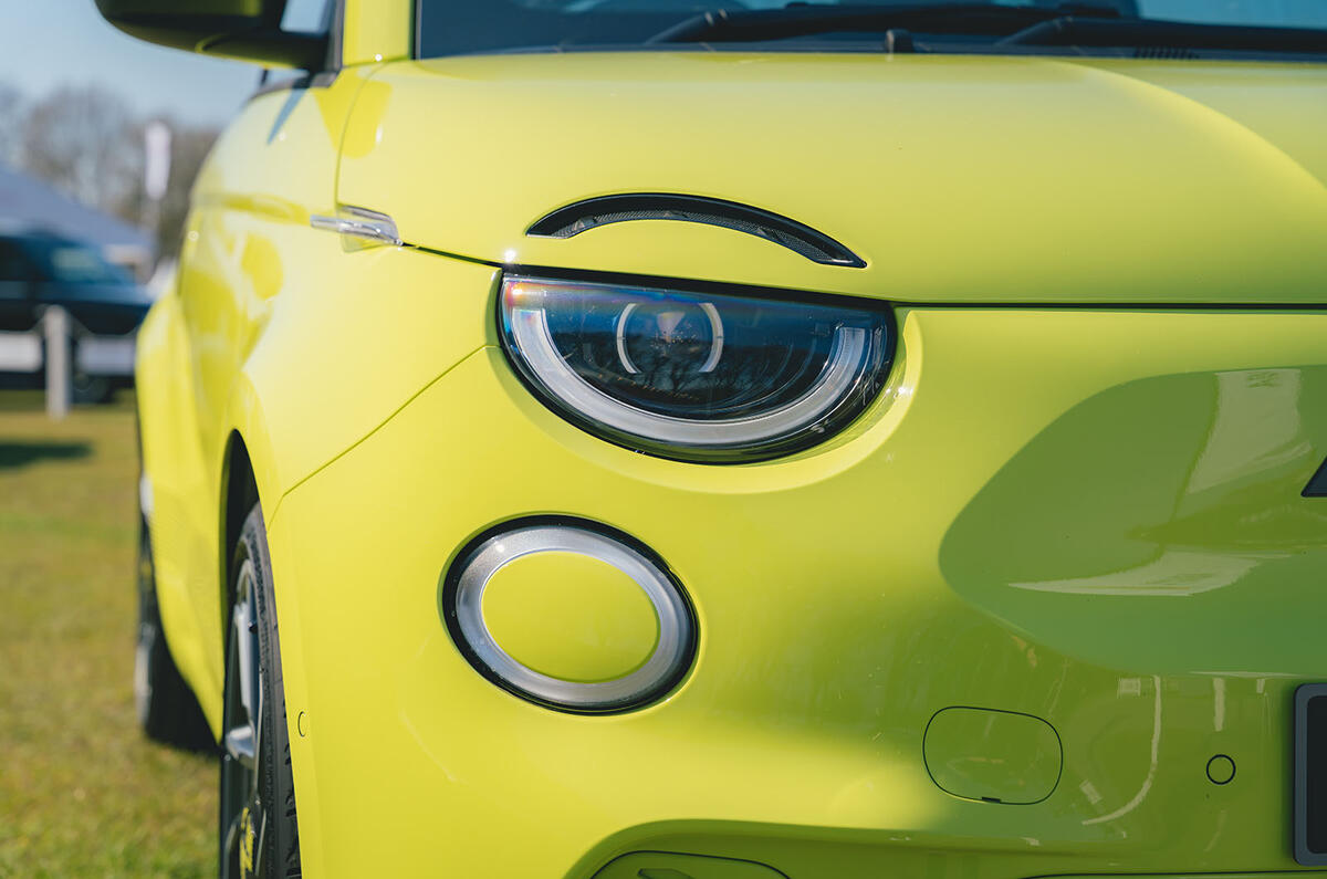 Abarth 500e headlamps