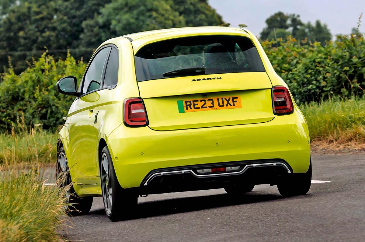 abarth 500e rear abarth 500e rear