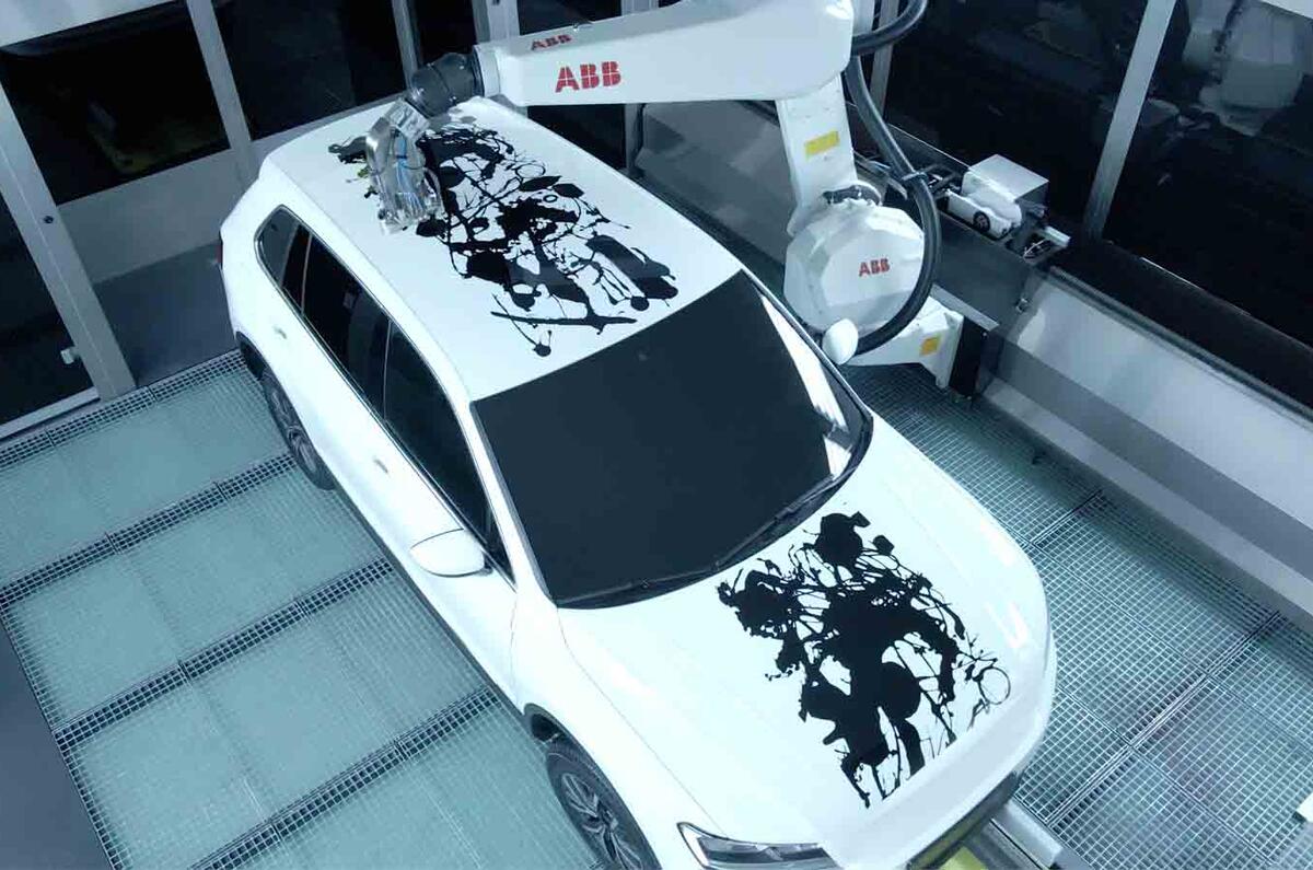 ABB Robotics PixelPaint Art Car Advait Kolarkar design ABB Robotics PixelPaint Art Car Advait Kolarkar design