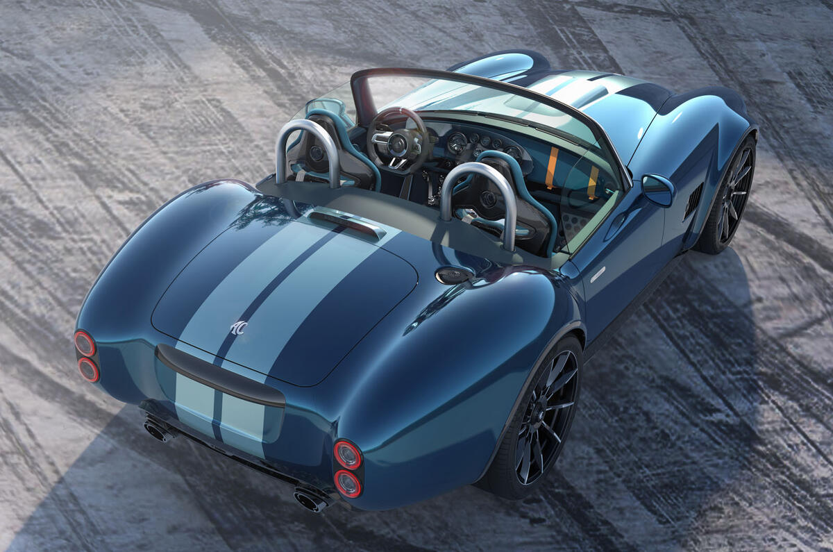 AC Cobra GT Roadster top rear track AC Cobra GT Roadster top rear track