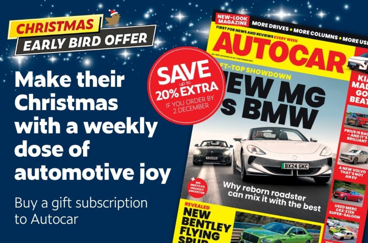 Autocar magazine Christmas promotional image