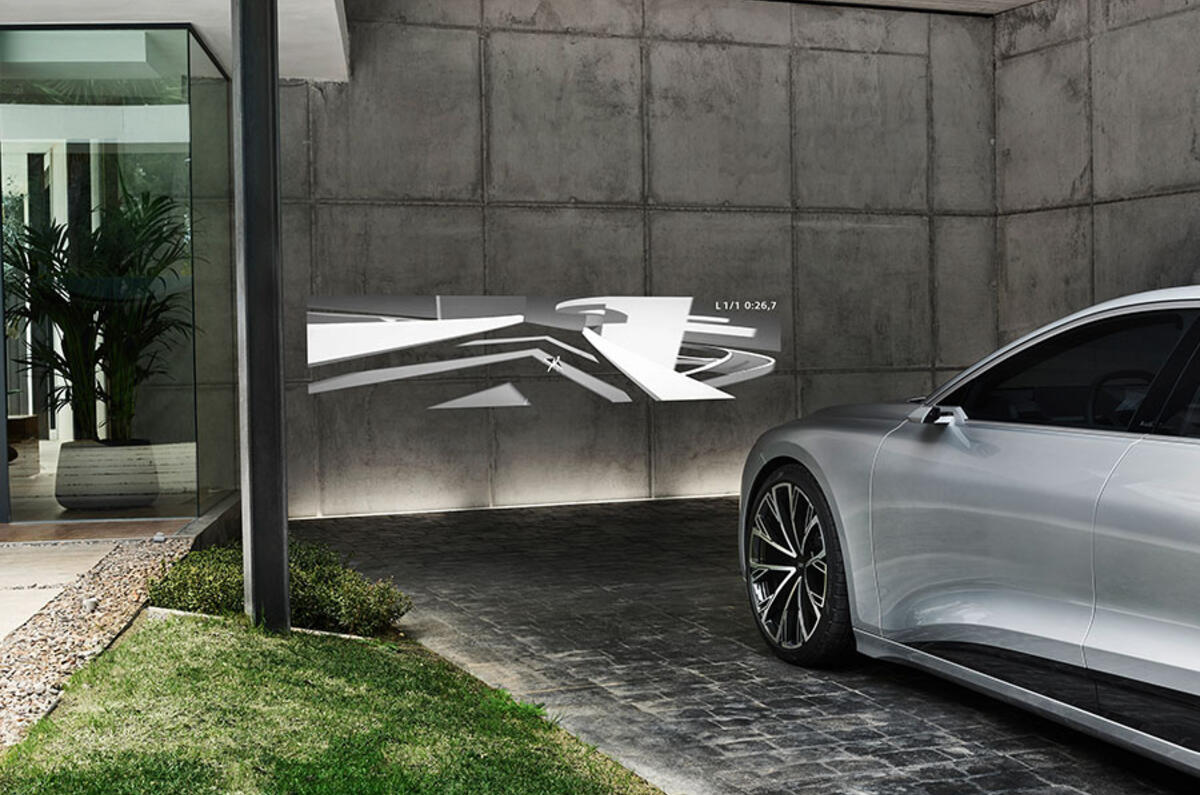 ... they're also Audi’s most entertaining, projecting a smartphone video game onto walls ... they're also Audi’s most entertaining, projecting a smartphone video game onto walls