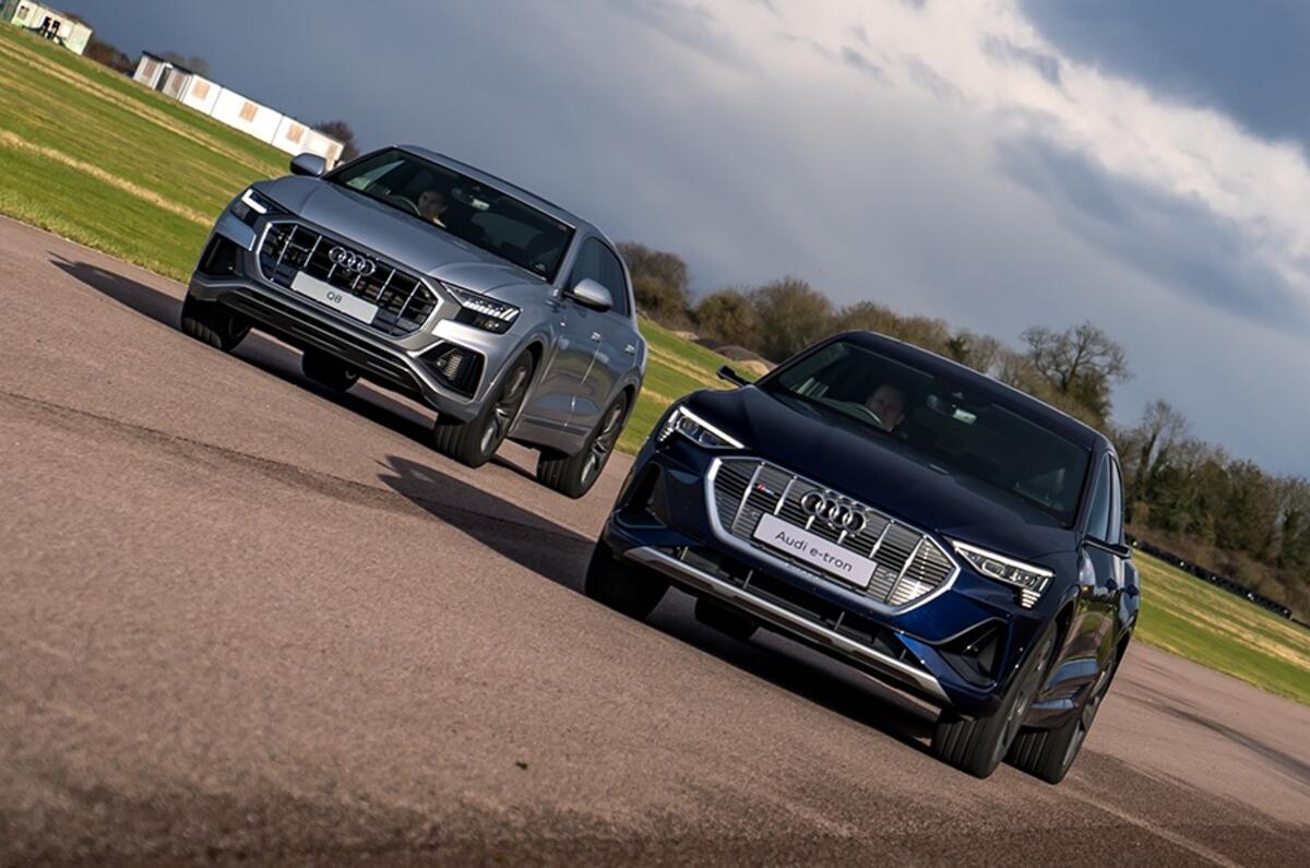 We put the Audi e-tron Sportback up against the Audi Q8 to see how they compare