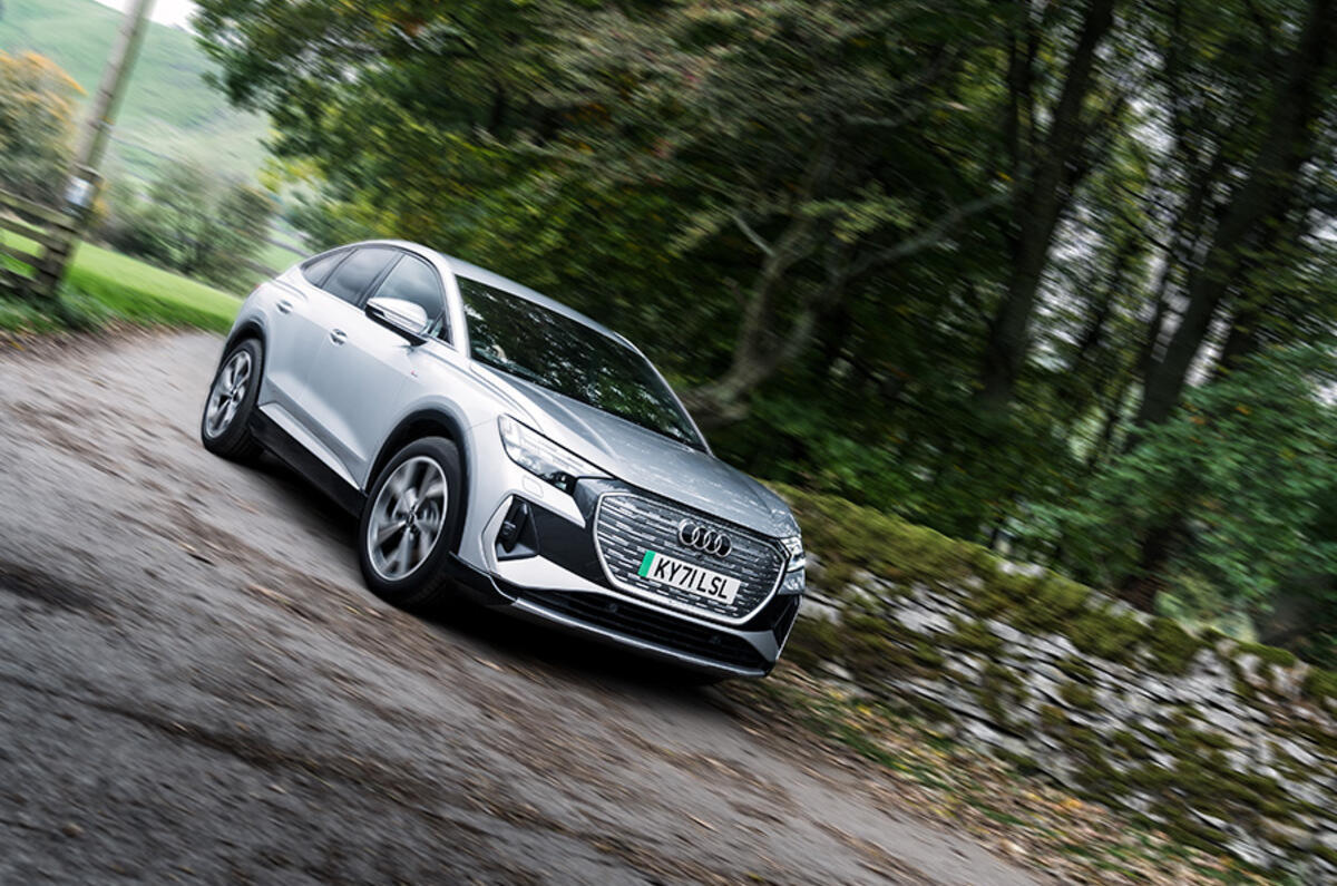 An ‘e-tron’ route planner calculates the best balance of journey time, efficiency and charging  An ‘e-tron’ route planner calculates the best balance of journey time, efficiency and charging